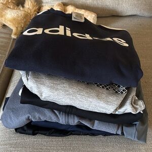 Adidas Various Size Styles Clothing Lot and one Nike 7 Pieces